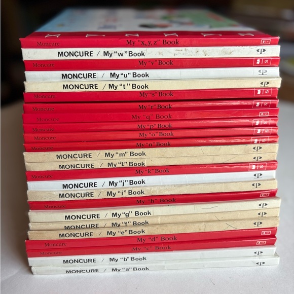 24 Vintage My Letters Hardcover Books by Jane Belk Moncure